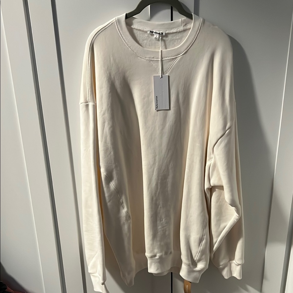 Reformation Cream Sweater